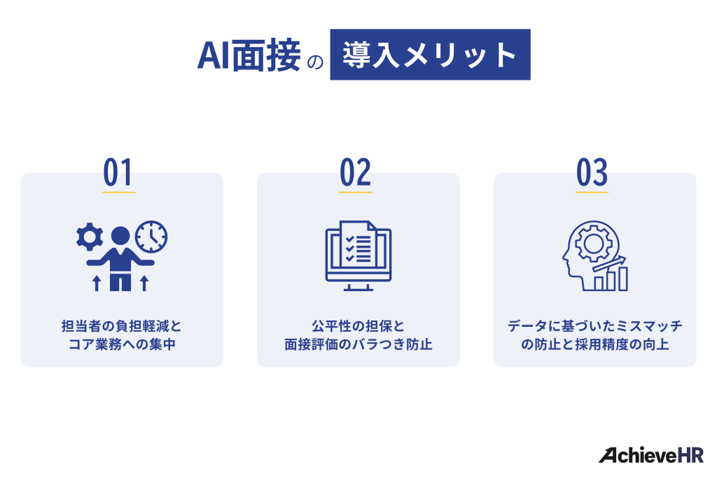 AI面接導入のメリット