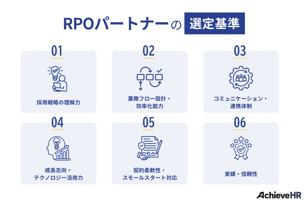 RPOパートナー選定の基準