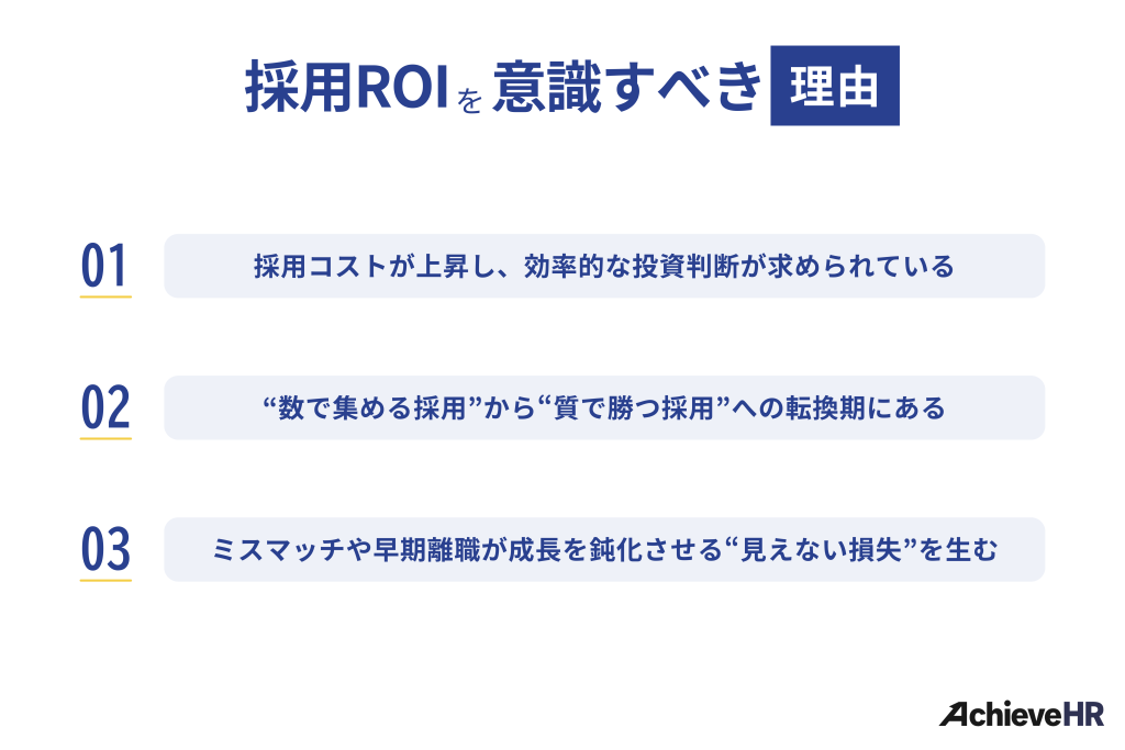 採用ROIを意識すべき理由