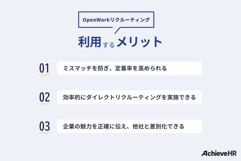 OpenWorkリクルーティングを利用するメリット