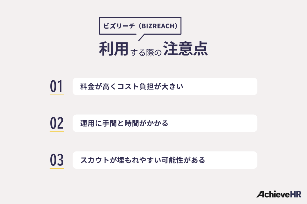 ビズリーチ（BIZREACH）を利用する際の注意点
