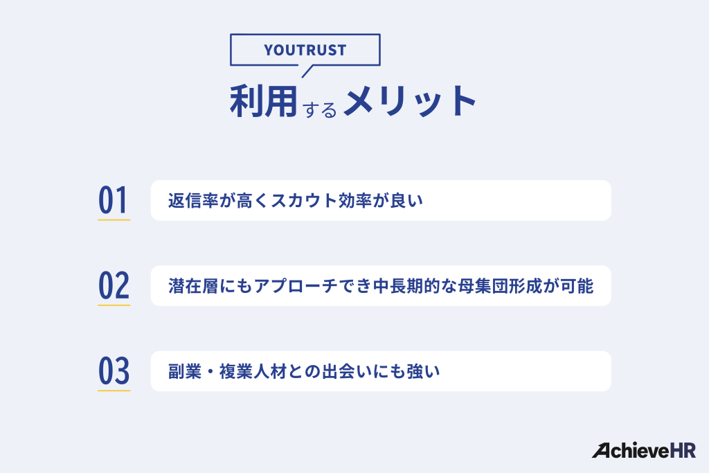 YOUTRUSTを利用するメリット