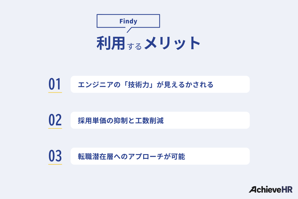 Findy（ファインディ）を利用するメリット
