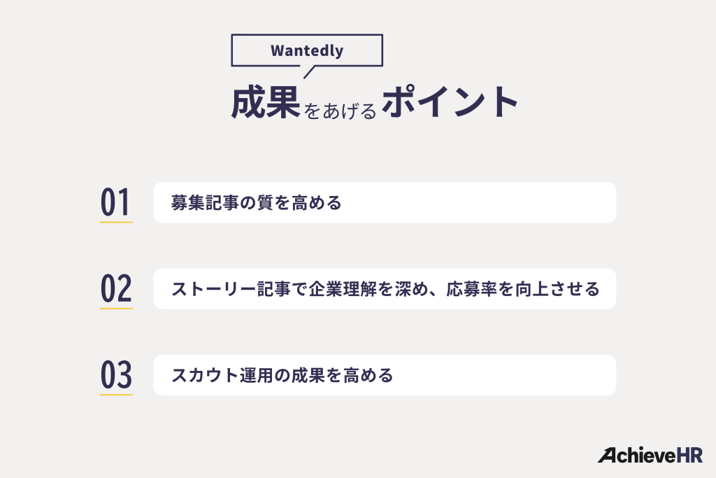 Wantedlyで採用成果をあげるポイント